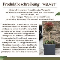 2er Set Enjoyplanters Pflanzkübel "Velvet" 200x30x20 cm - weiß
