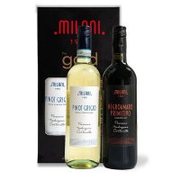 Milani Geschenkbox Pinot Grigio & Negroamaro Primitivo, 2 x 750 ml Flasche