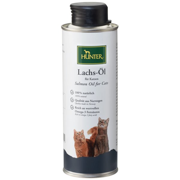 HUNTER Lachs-Öl für Katzen 250 ml, 6er Set